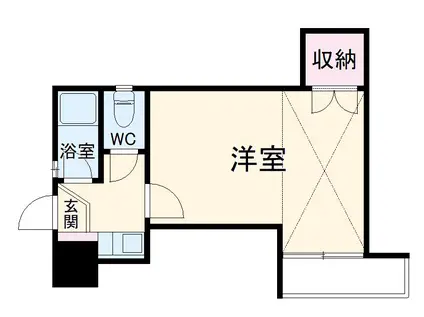 グリーンターフ・セゾン(1DK/3階)の間取り写真