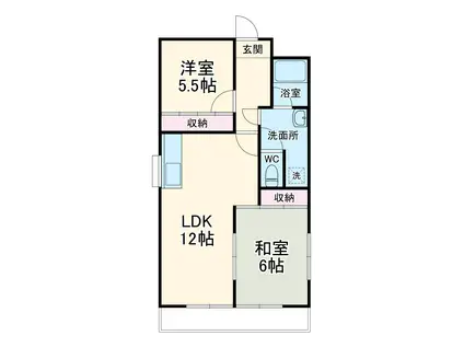 第3田中ビル(2LDK/4階)の間取り写真