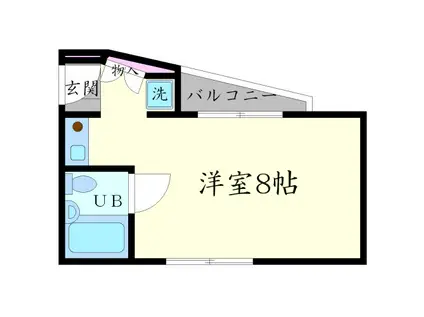 K・HOUSE(1K/2階)の間取り写真