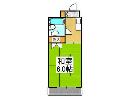 DO東三国Ⅰ(1K/1階)の間取り写真