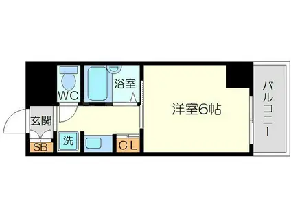 ポルテ56マンション(1K/6階)の間取り写真