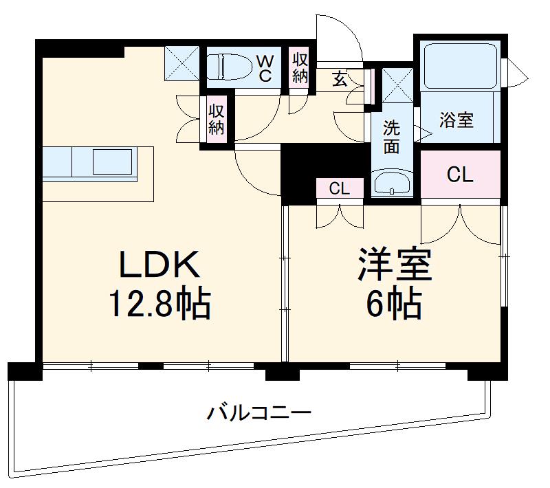 MERIDIAN ANNEX(1LDK/1階)の間取り写真