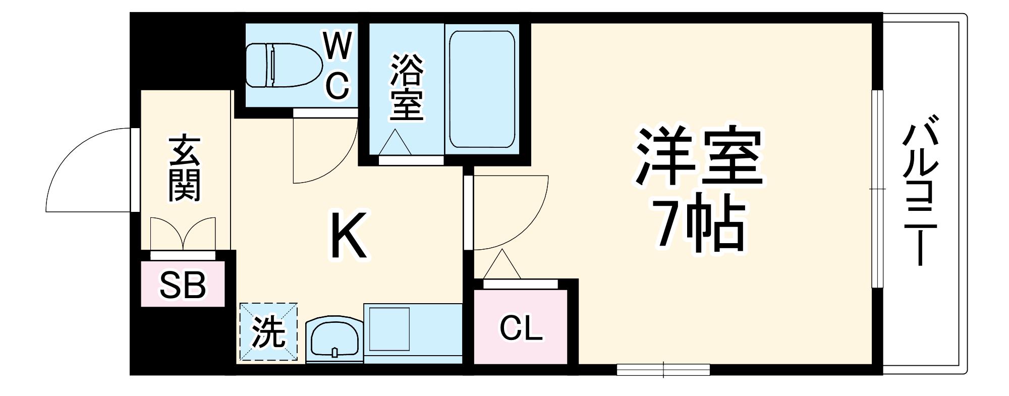 エスリード南森町駅前(1K/11階)の間取り写真