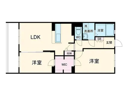 MAFTY(2LDK/3階)の間取り写真