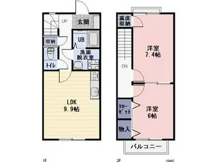 CaSa A・G(2LDK)の間取り写真
