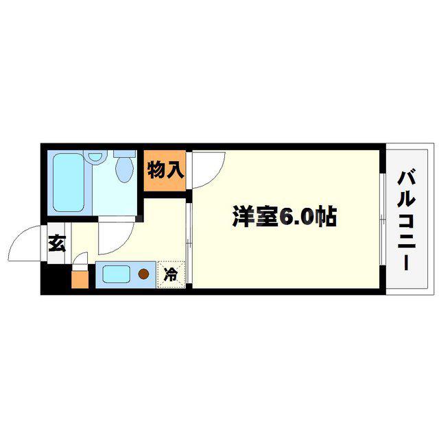 OSAKA PARKLAND INC(1K/3階)の間取り写真