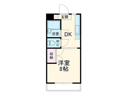 アークヒルズ(1DK/1階)の間取り写真