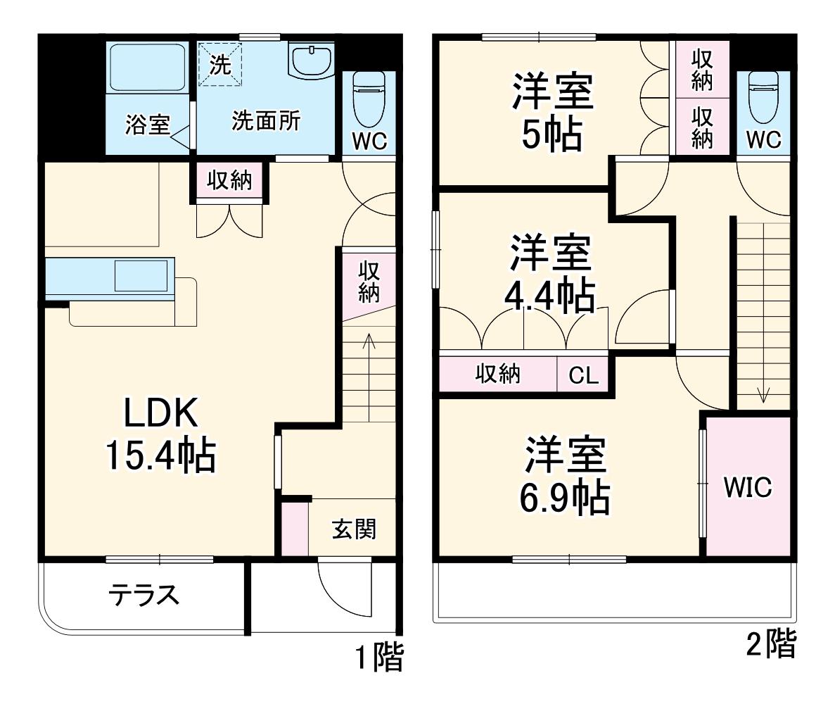 ハイム木もれび(3LDK)の間取り写真