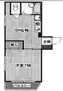 ラフィーネ四条堀川(1DK/3階)の間取り写真