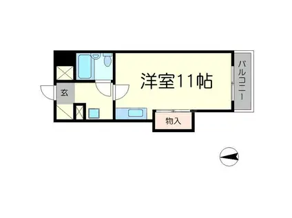 ソレアード西大路五条(ワンルーム/5階)の間取り写真