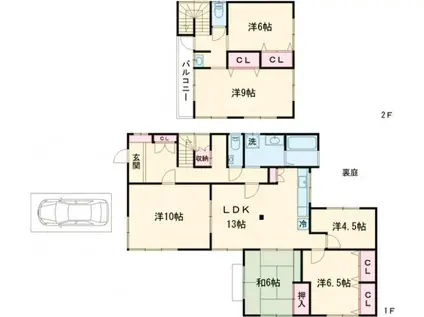 京王電鉄京王線 仙川駅 徒歩11分 2階建 築57年(6LDK)の間取り写真