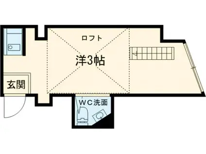 AQUAレジデンス中井(ワンルーム/2階)の間取り写真