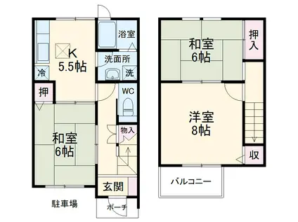 サンテラス松尾(3DK)の間取り写真