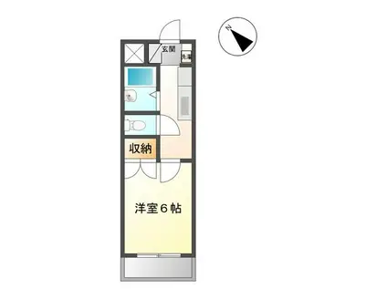 リヴィエールⅠ(1K/3階)の間取り写真