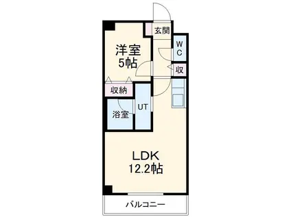 T-COURT(1LDK/3階)の間取り写真