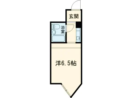 グリーンハウスNO2(ワンルーム/3階)の間取り写真