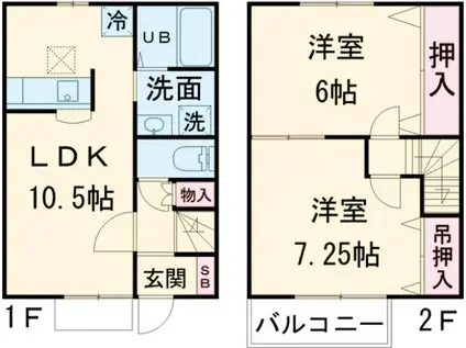 ラポール・シャルマン(2LDK)の間取り写真