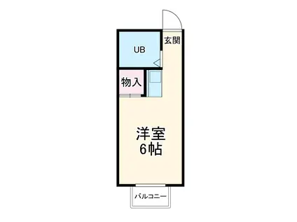 メゾン・ド・KS(ワンルーム/1階)の間取り写真