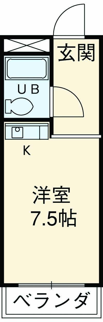 ヨーク取石(ワンルーム/3階)の間取り写真