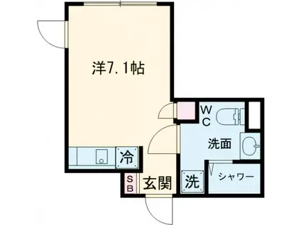 GRAN PASEO 荻窪(ワンルーム/1階)の間取り写真