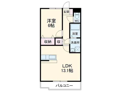 サン・ルーチェ(1LDK/3階)の間取り写真