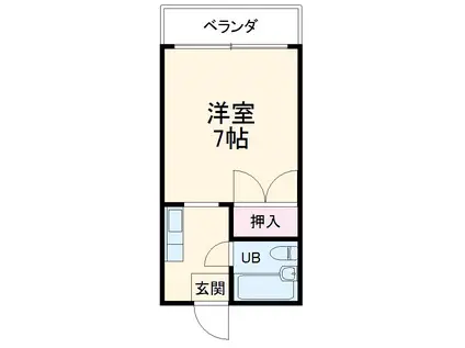 サンライフムラカミ(ワンルーム/2階)の間取り写真