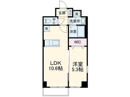 RIO GRANDE名駅(1LDK/4階)の間取り写真