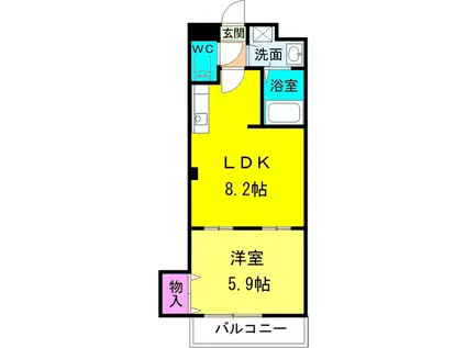 WILLIAM Ⅱ(1LDK/4階)の間取り写真