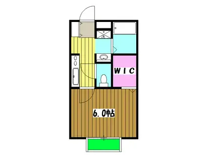 サンフラワーエイト(1K/1階)の間取り写真