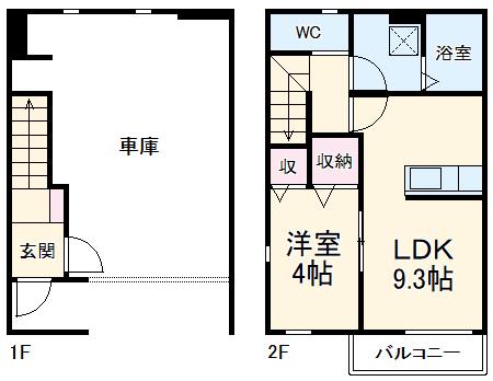 コンフォーティア木更津(1LDK/1階)の間取り写真