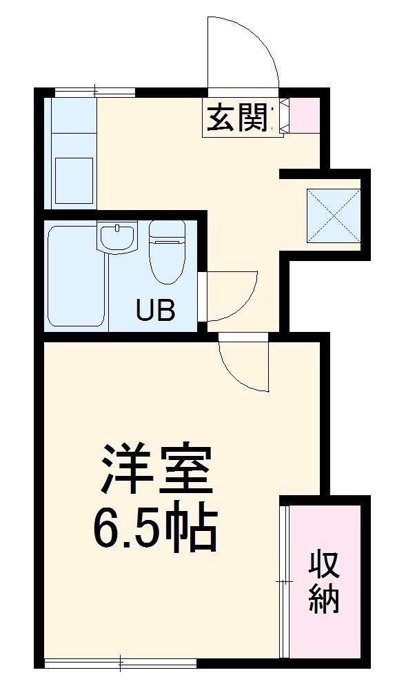 ペアシティ日吉 A棟(1K/2階)の間取り写真
