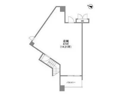 コスモリード羽田(ワンルーム/2階)の間取り写真