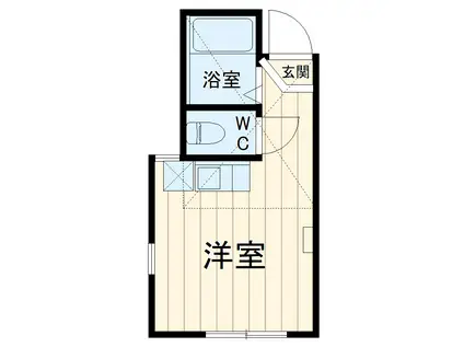 ユナイト神明ルイ・ジョセフ(ワンルーム/1階)の間取り写真