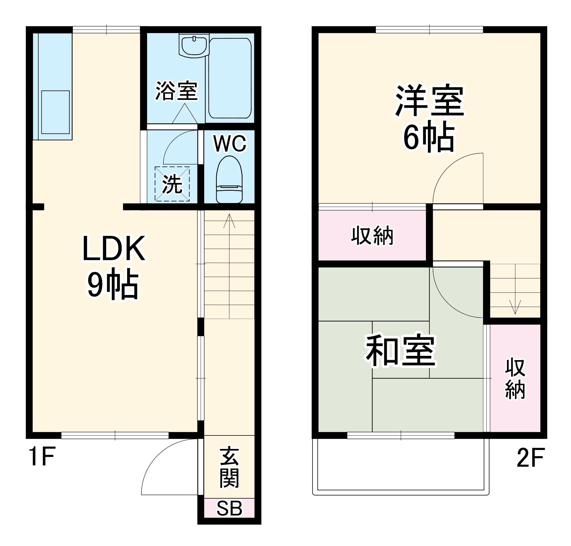 マツエイハイツ(2LDK)の間取り写真