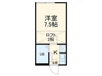 レオパレス鳴海第5(1K/1階)の間取り写真