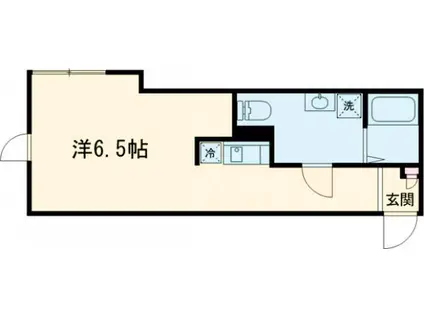 WILLE NISHIARAI Ⅱ(ワンルーム/3階)の間取り写真