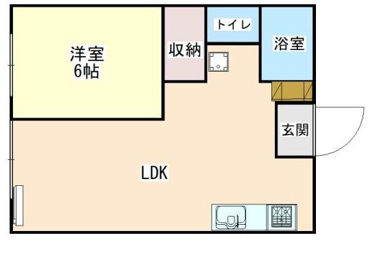 シティハイツ久保田Ⅱ(1LDK/1階)の間取り写真