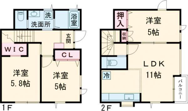 Domy鉄飛(3LDK)の間取り写真