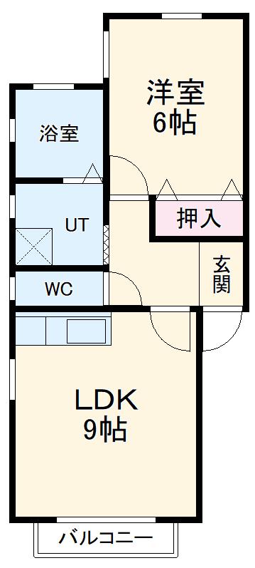 エースメゾン(1LDK/1階)の間取り写真