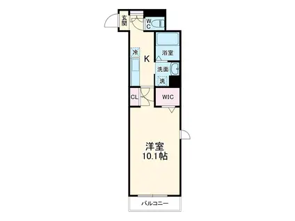 MS ウェルビーハウス(1K/2階)の間取り写真