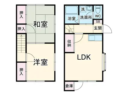 イーストパークタウンA(2LDK)の間取り写真