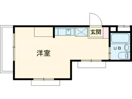 ヴィラ・フォレスト(ワンルーム/3階)の間取り写真