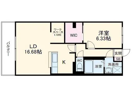 ELPIS・KIRA(1LDK/4階)の間取り写真