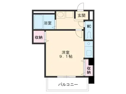 第一中央ビルディング(ワンルーム/4階)の間取り写真