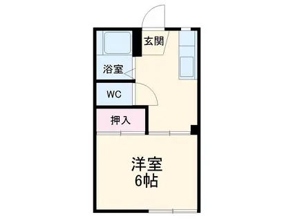 コーポ桐谷(1K/1階)の間取り写真