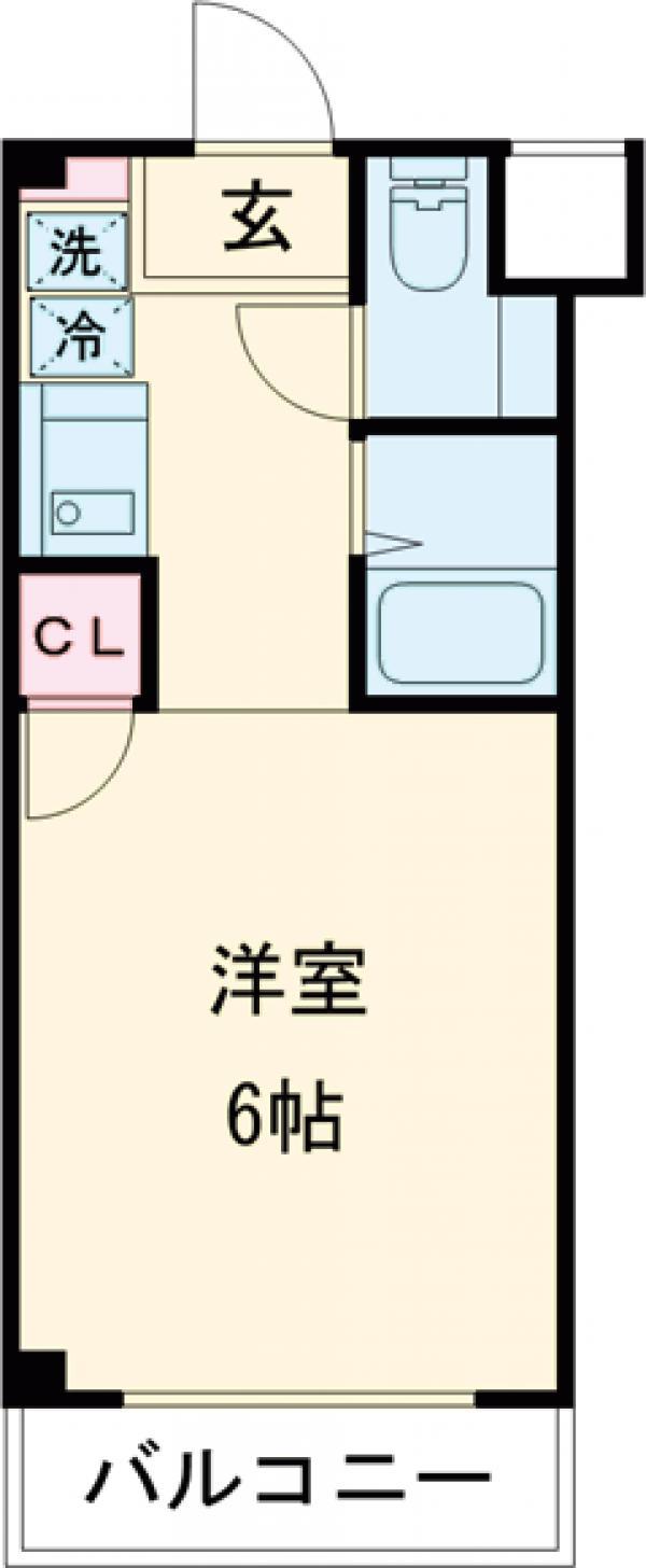 MSM中町(ワンルーム/2階)の間取り写真