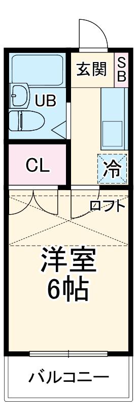 ハーバルハウス(1K/2階)の間取り写真