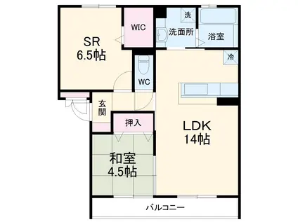 パストラルエント・岡町(1SLDK/3階)の間取り写真