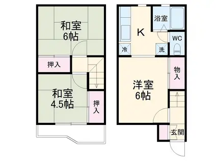 テラス・オオヌキ A棟(3K)の間取り写真