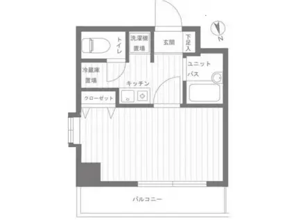 ハイムガーツラントA(1LDK/2階)の間取り写真